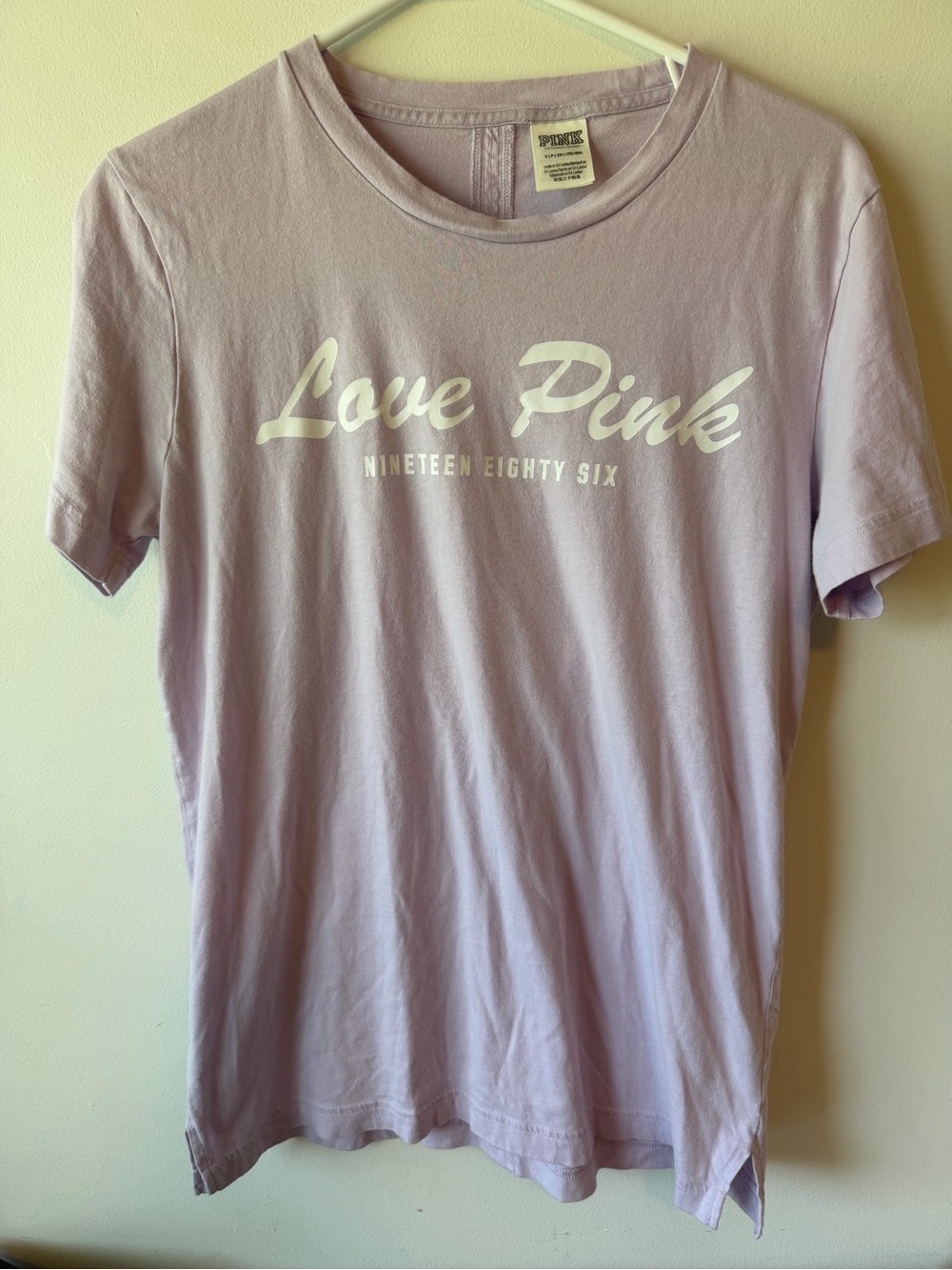 Victoria’s Secret Pink Purple Open Back Tee S